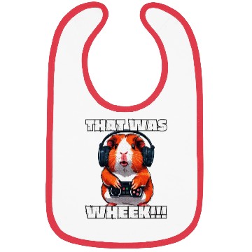 Discover That Was Wheek Guinea Pig Gamer Animal Lover Bibs