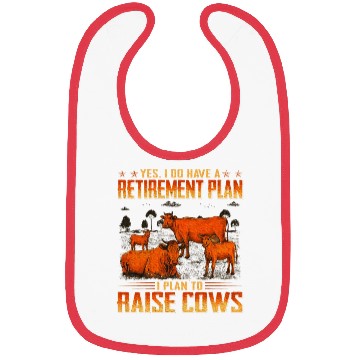 Discover Farmer Beef Cows Retirement Plan Bibs