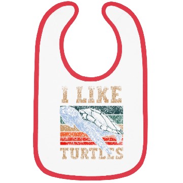 Discover I Like Turtles Lover Turtle Pet Animal Bibs