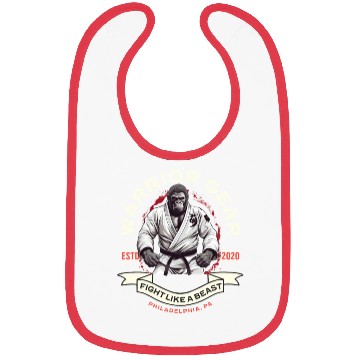 Discover Martial Arts Gorilla BJJ Fighter Jiu-Jitsu Bibs