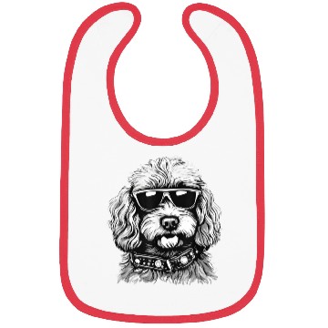 Discover Cute Cavapoo Rock Star Puppy Bibs