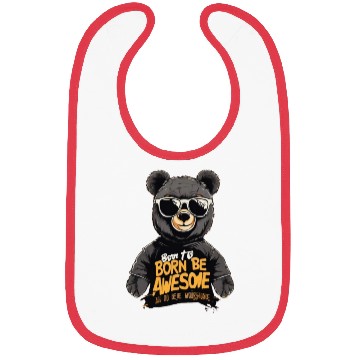 Discover Groovy Bear: Totally Rad Dude Bibs
