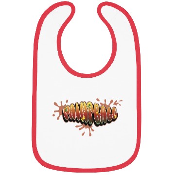 Discover Paintball Graffiti Bubble Style red and yellow Bibs