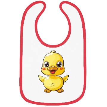 Discover Adorable Yellow Duckling Spread Your Wings Bibs