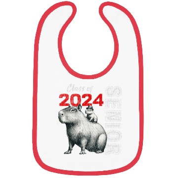 Discover Fun Trendy Unique Capybara Graduation Bibs