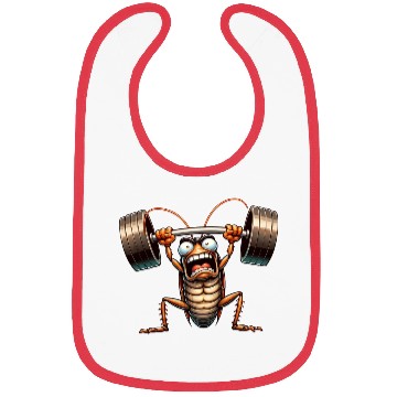 Discover Cockroach weightlifter barbell training workout Bibs