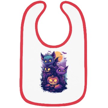 Discover ghost friends, spooky scary friends Bibs