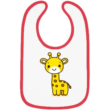 Discover Friendly Stick Figure Giraffe Bibs