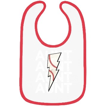 Discover Baseball Aunt Lightning Bibs