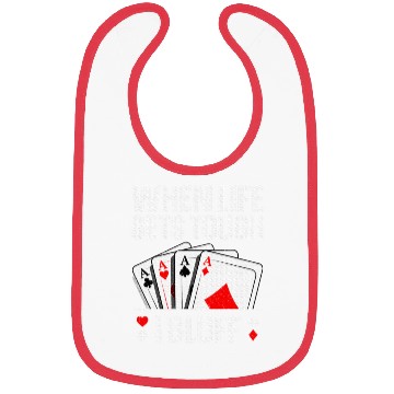 Discover Poker Design Card Player Gambling Casino Bibs