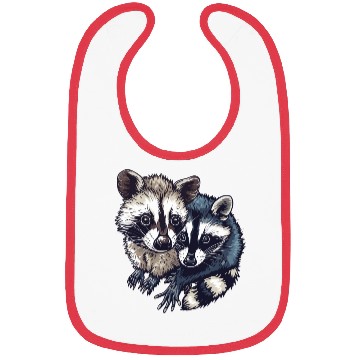 Discover Opossum and raccoon Bibs