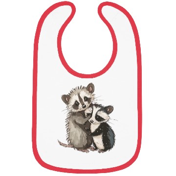 Discover Opossum and raccoon Bibs