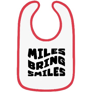 Discover MILES BRING SMILES - funny running qoute Bibs