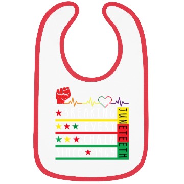 Discover Juneteenth Breaking Every Chain Since 1865 Bibs