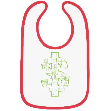 Discover money robot Bibs