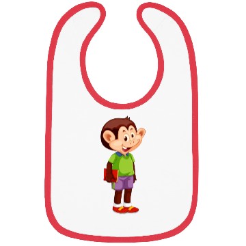 Discover kids monkey Bibs