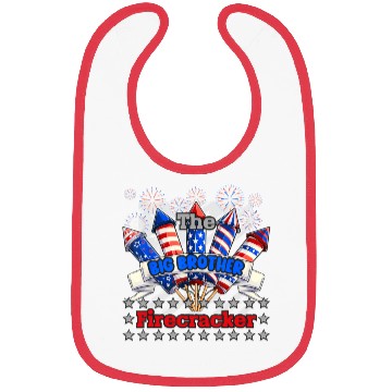 Discover Big Brother Funny Firecracker 4th Of July Firework Bibs