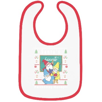 Discover Santas Elfs Ugly Christmas Purchasing-Manager Bibs