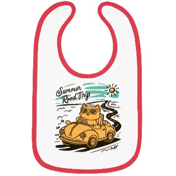 Discover Summer Road Trip Vacation Cat lover Gift Bibs