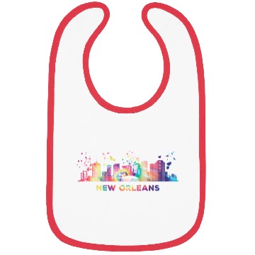 Discover New Orleanian Skyline New Orleans Bibs