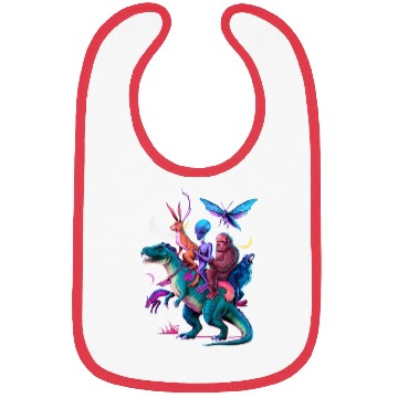 Discover Cryptozoology Cryptid Bigfoot Jackalope Mothman Bibs