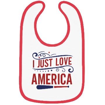 Discover I Just Love America Bibs