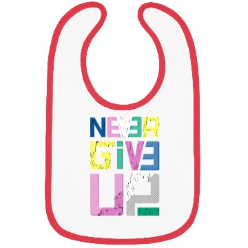 Discover never give up Bibs