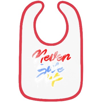 Discover never give up art Bibs