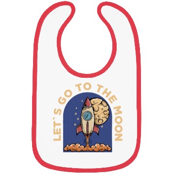 Discover lets go to the moon Classic Bibs