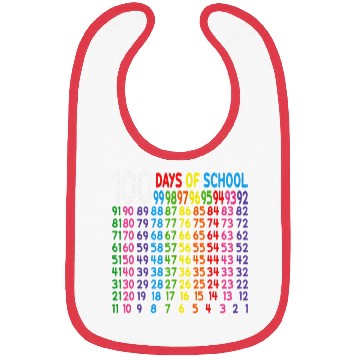 Discover 100th Day of School Teacher Bibs