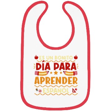 Discover Espanol Maestra Hispanic Teacher Spanish Teacher Bibs