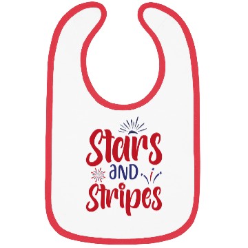 Discover Stars and Stripes Bibs