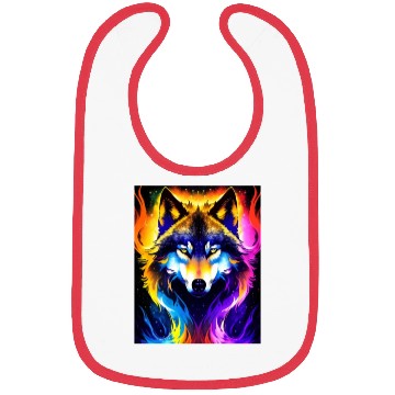 Discover Cosmic Wolf Bibs