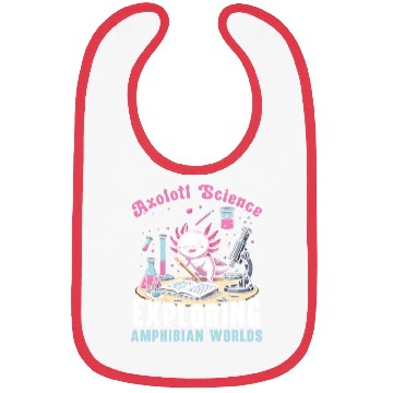Discover Axolotl Science Teacher Mexican Salamander Bibs