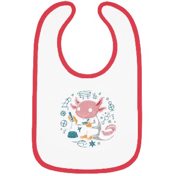 Discover Axolotl Science Teacher Mexican Salamander Bibs