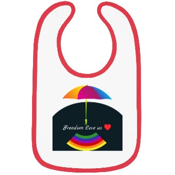 Discover Freedom Love Us  Bibs