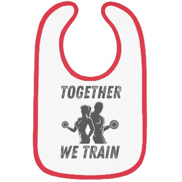 Discover Together We Train Couple Gym Design Bibs