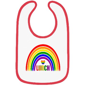 Discover LGBTQ Rainbow Lunch - Colorful Pride Bibs