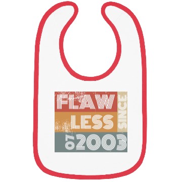 Discover 21st birthday Flawless since 07/2003 Bibs
