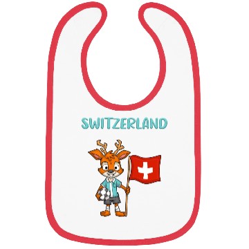 Discover Switzerland Deer / Swiss Fans Bibs