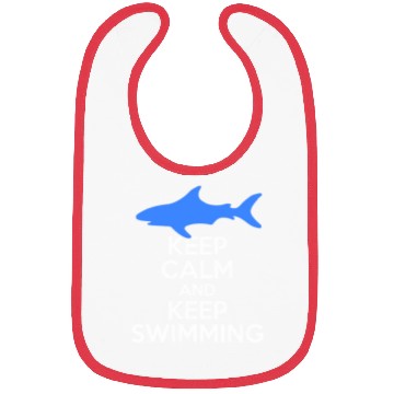 Discover Keep Calm And Keep Swimming With Shark Freestyle Bibs