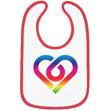Discover Rainbow Heart Homosexuality LGBT Love Bibs
