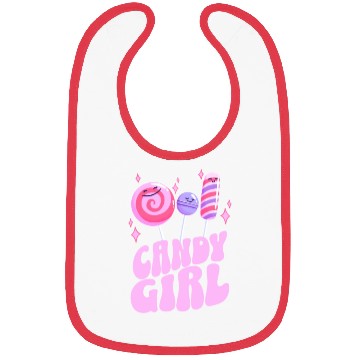 Discover Sweet Pink Candy Girl Bibs