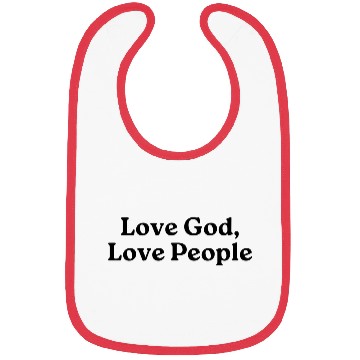 Discover love God love people Bibs
