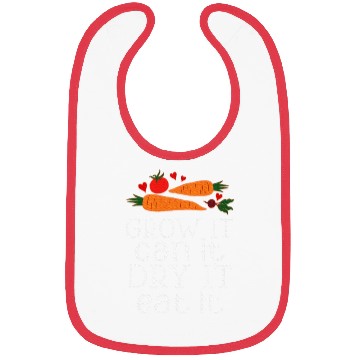 Discover Vegetable Gardening Dehydrating Canning Quote Bibs