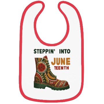 Discover Stepping into juneteenth 1865 independence day Bibs