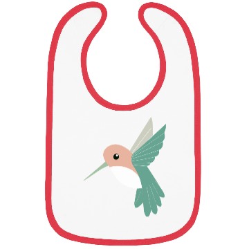 Discover Hummingbird with green beak Bibs