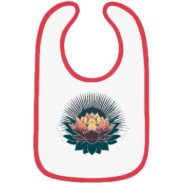 Discover Radiant Lotus: Embrace Optimism and Happiness Bibs