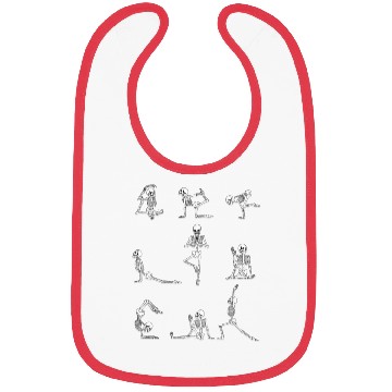 Discover Yoga Skeleton Fan Bibs