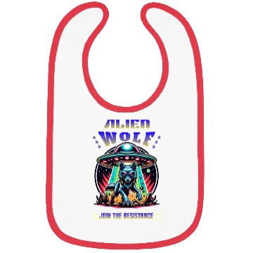 Discover Alien Wolf, join the resistance Bibs
